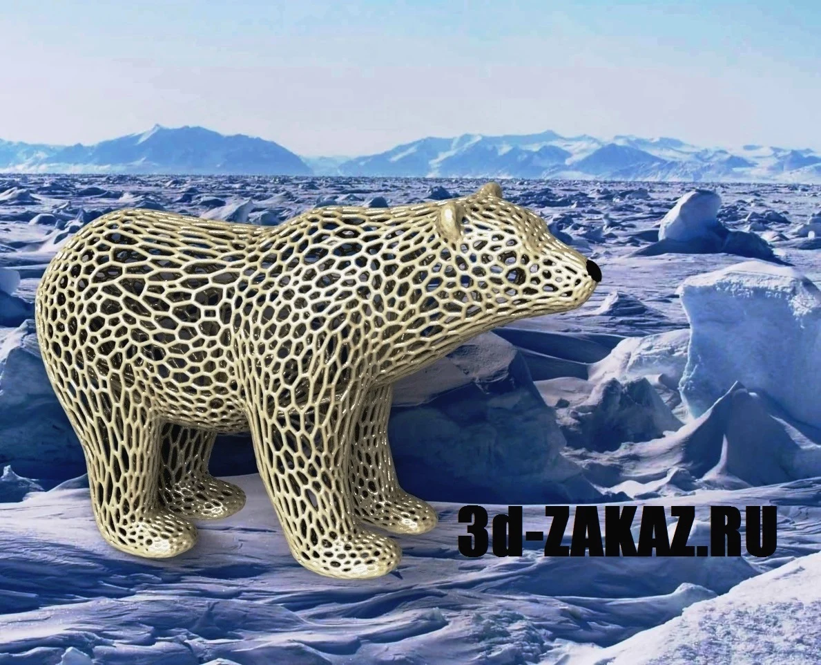 Polar bear Voronoi