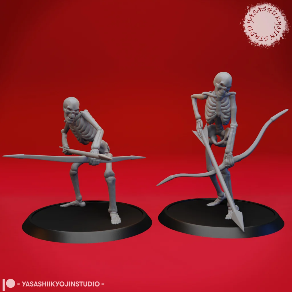 Undead Skeleton Archers - Tabletop Miniature