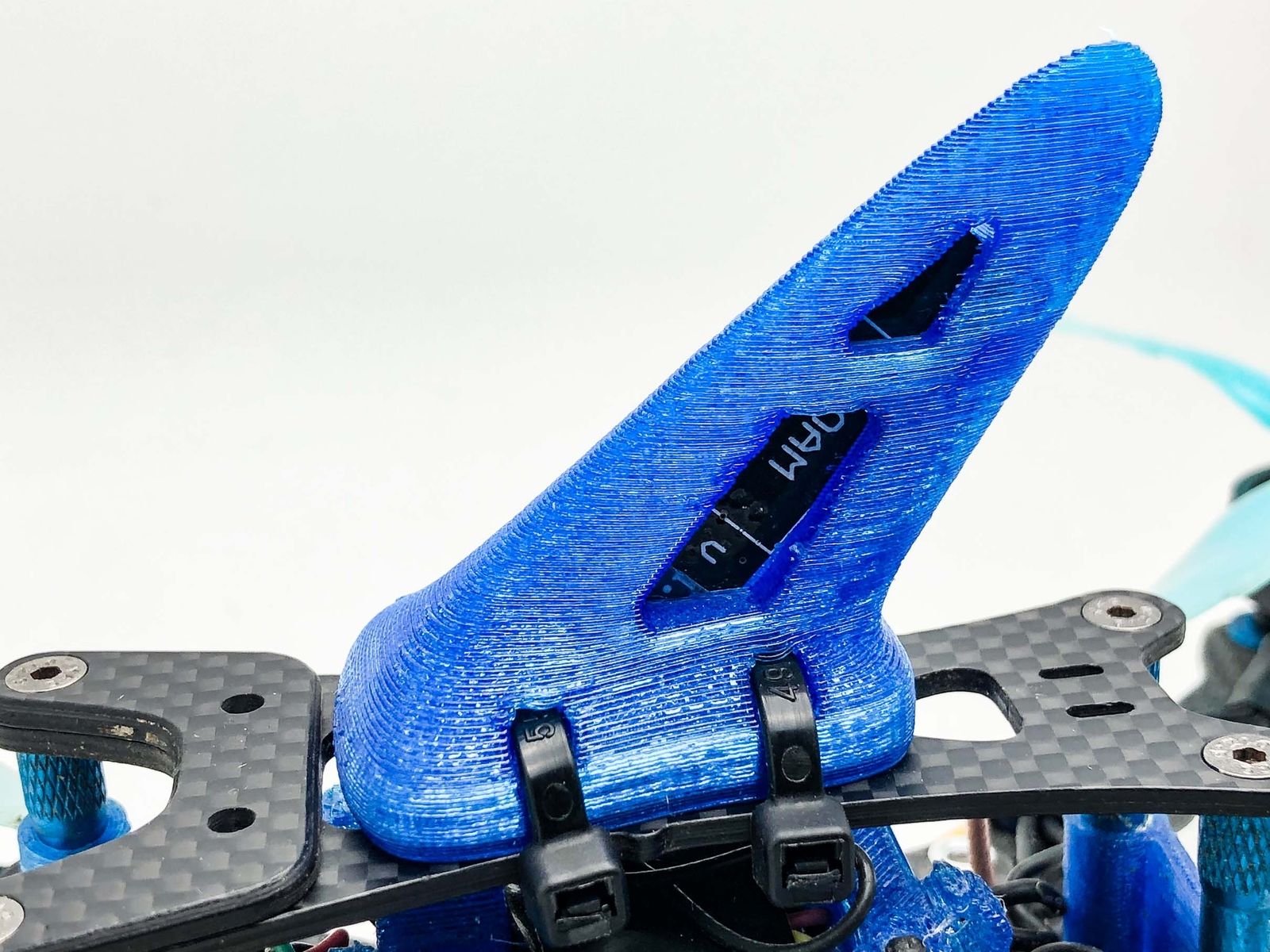 3DPOWER Universal Antenna mount fin for TBS CROSSFIRE XF RACE ANTENNA TURTLE MODE