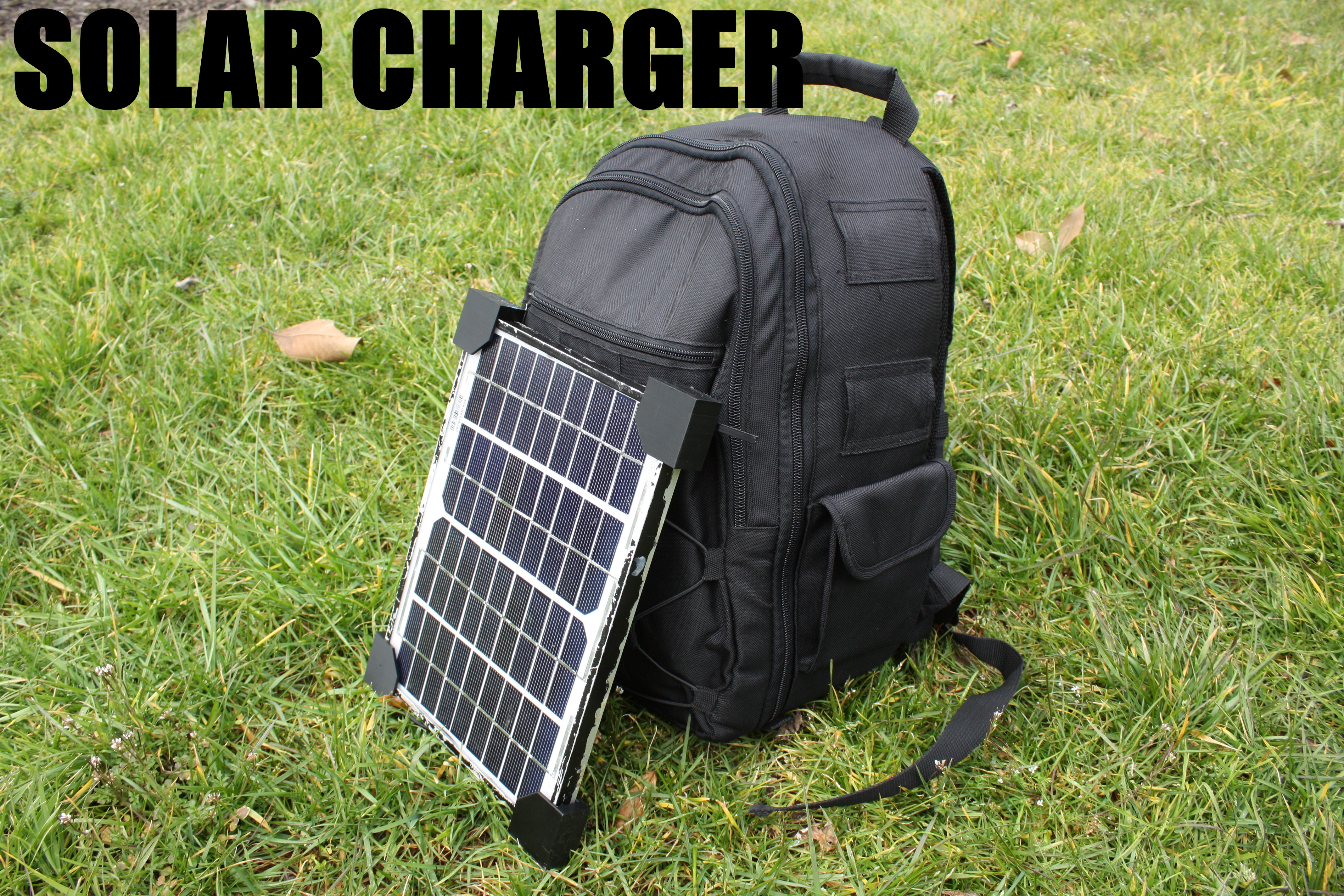 Solar Phone Charger Backpack