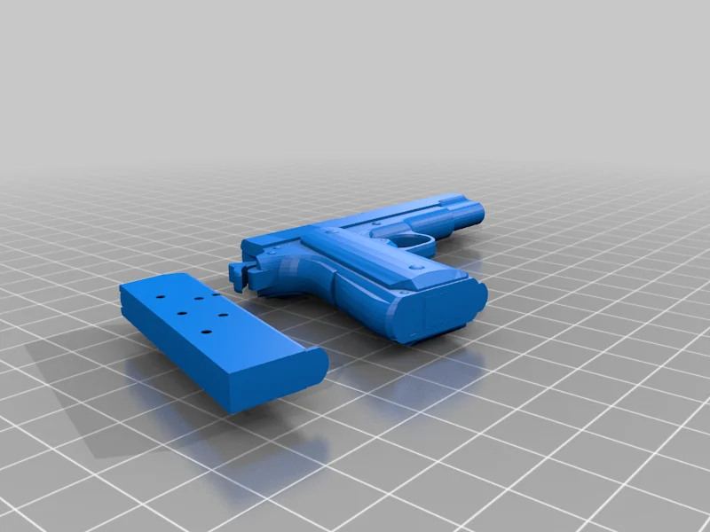Colt Government Model 1911 "Pre-Series 70 From Sketchfab