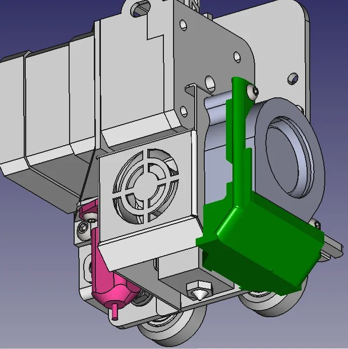 The no-strings part cooling fan duct for Sovol SV01/03 Rev.3