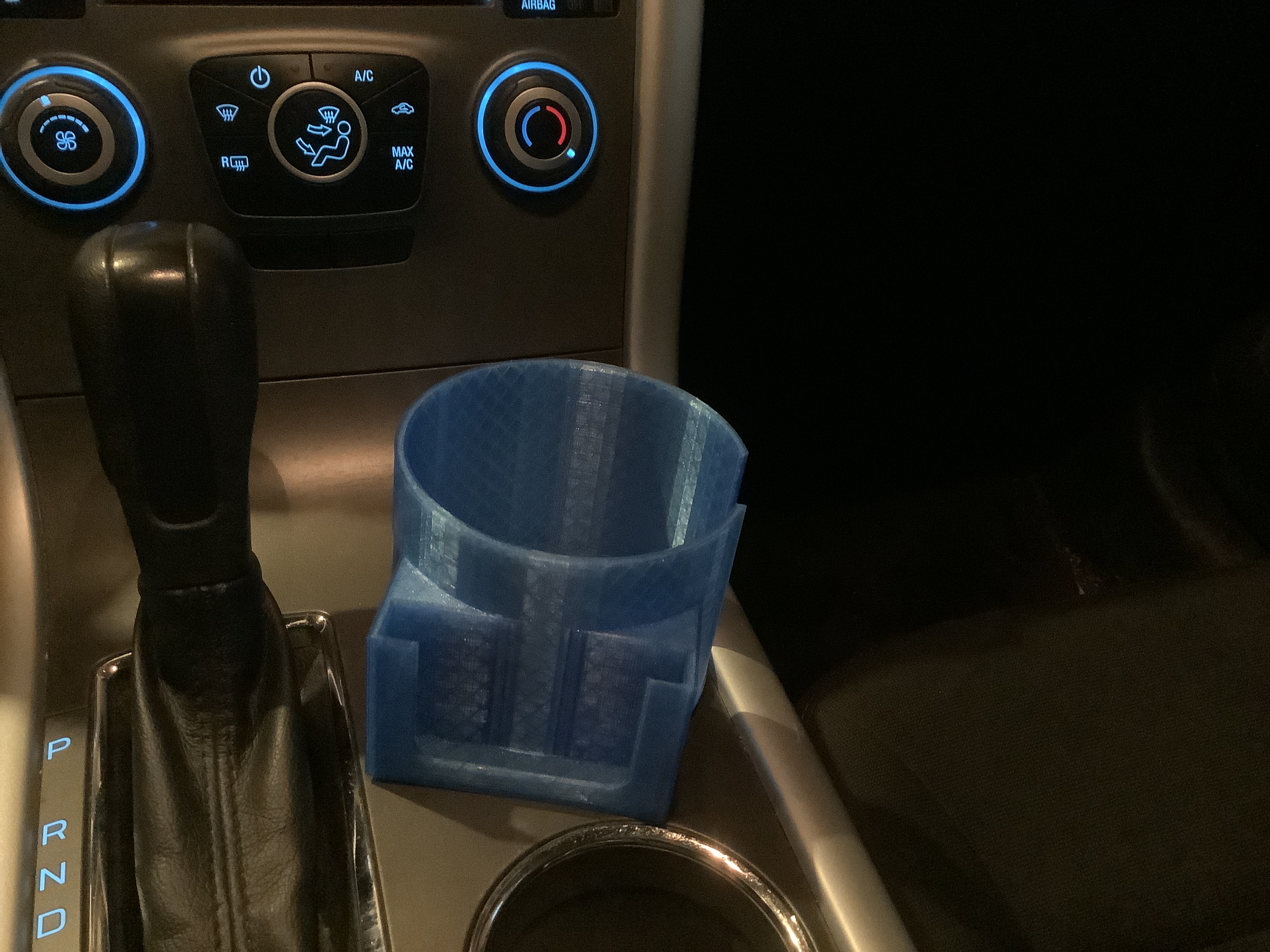Cup holder mug extension for 2011 ford edge