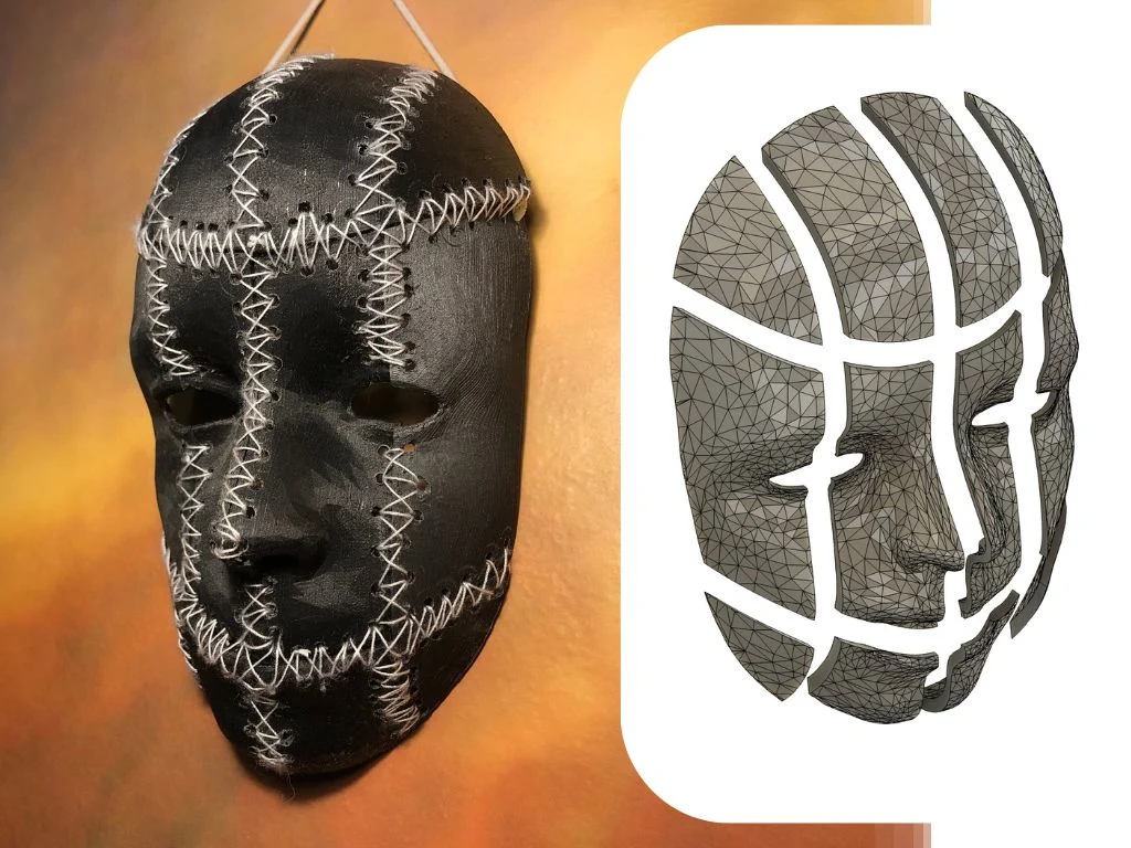 Stitched Together -- Halloween Mask