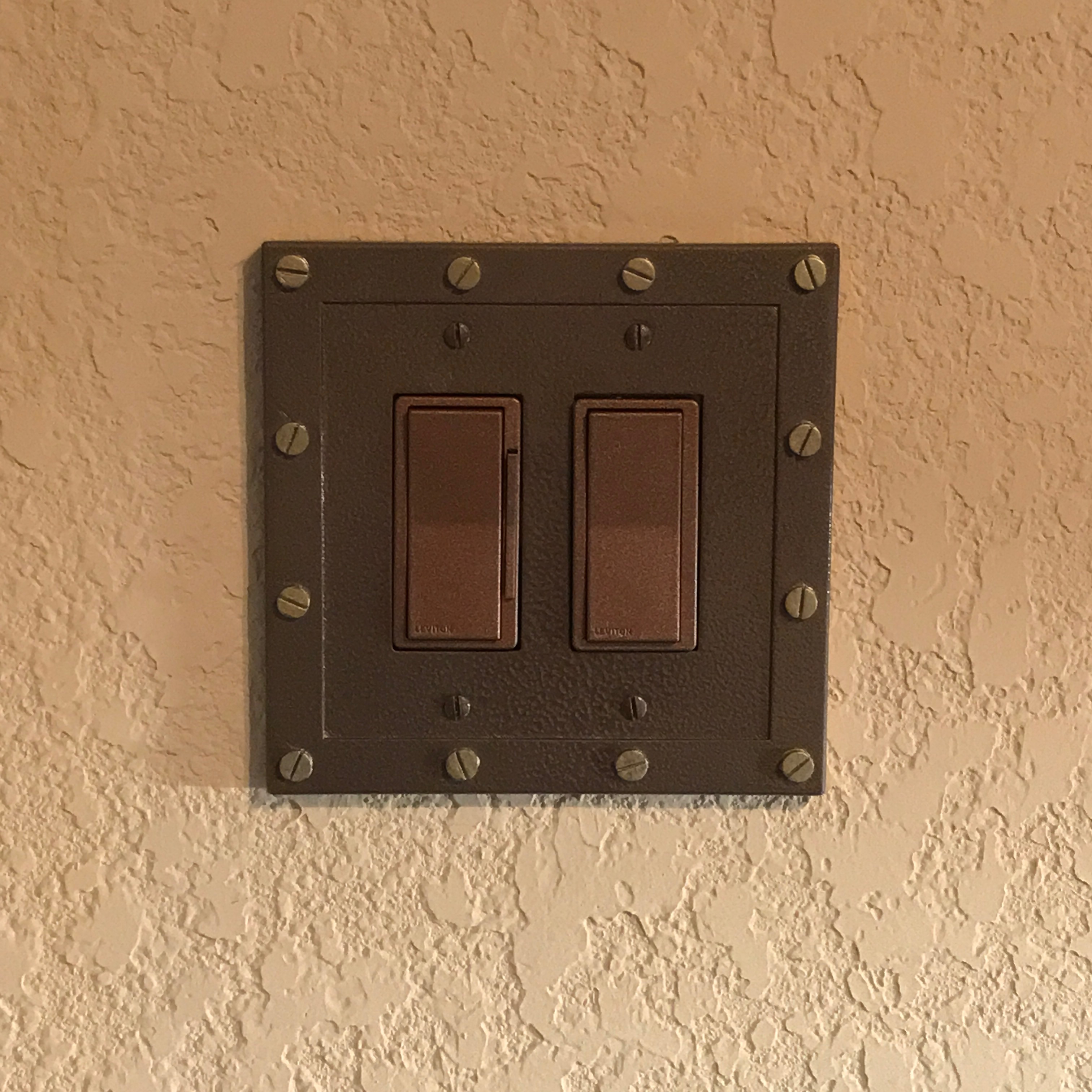 2-Gang Decora Steampunk Switchplate