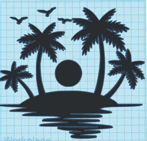 Palm Island wall art 1.0