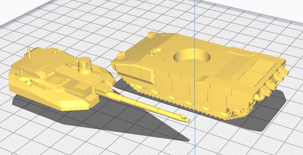 1/100 AMX Leclerc S2 (FDM compatible - resin printer recommend)