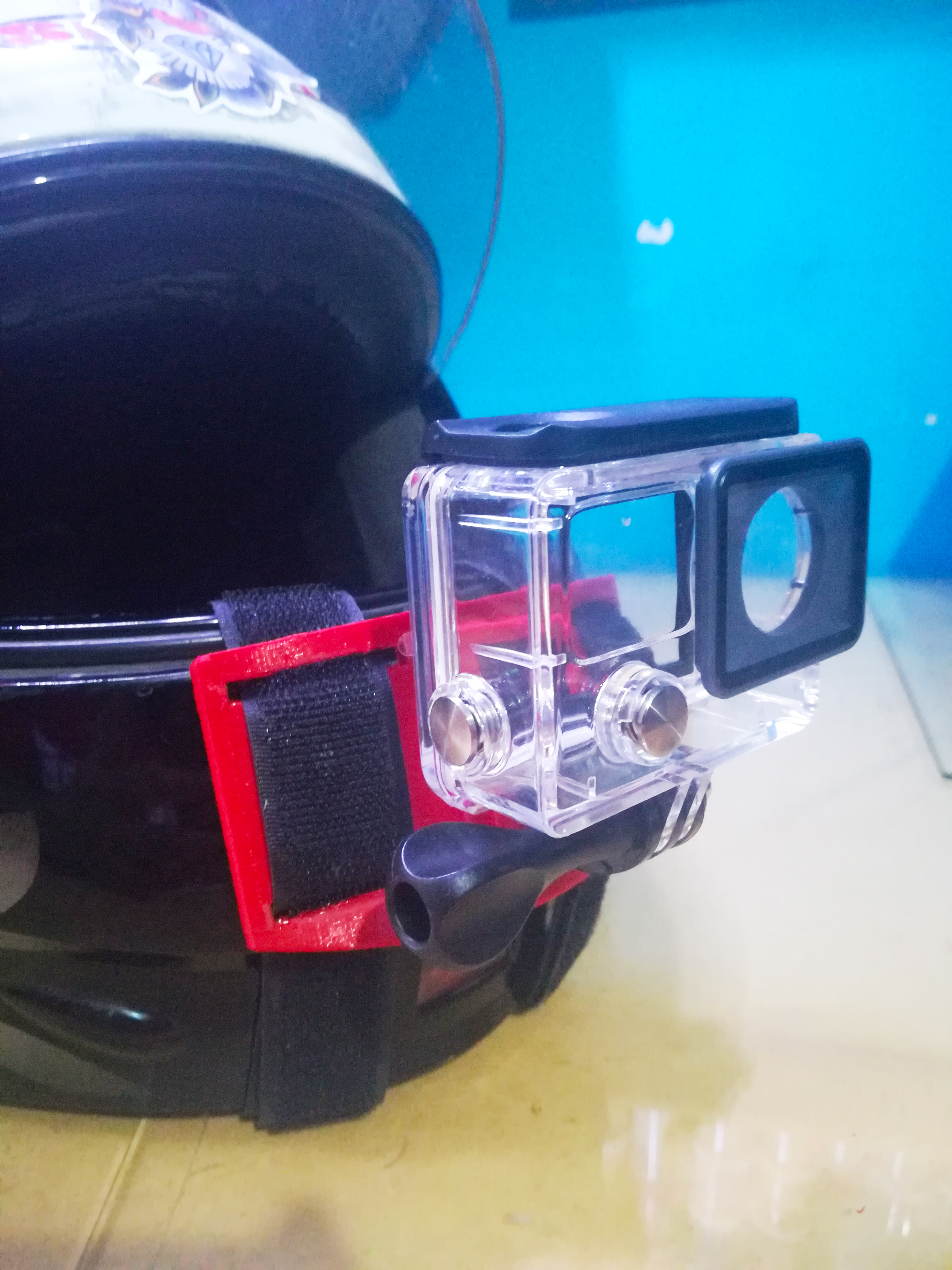 Soporte camara a casco