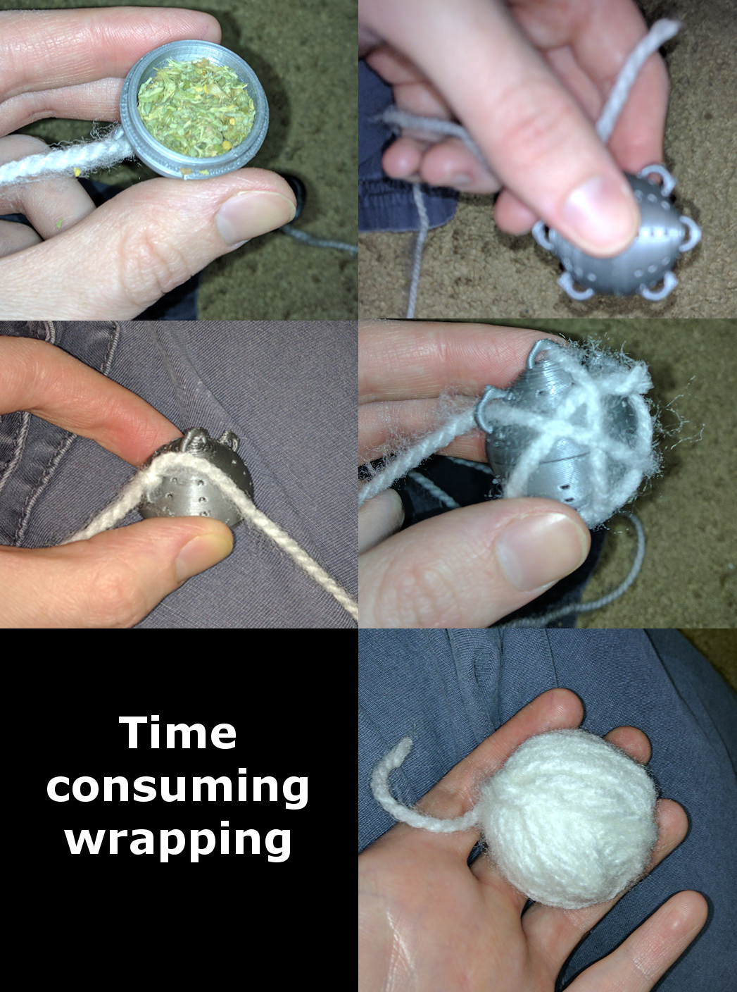 Catnip Yarn Ball