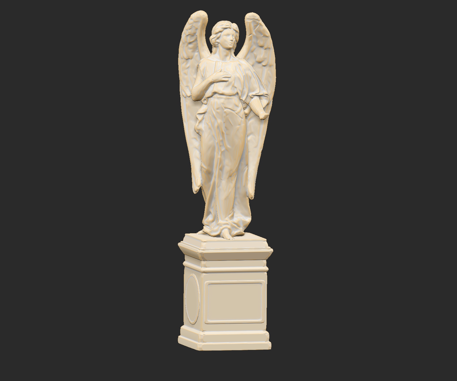 Damaged Angel Statue