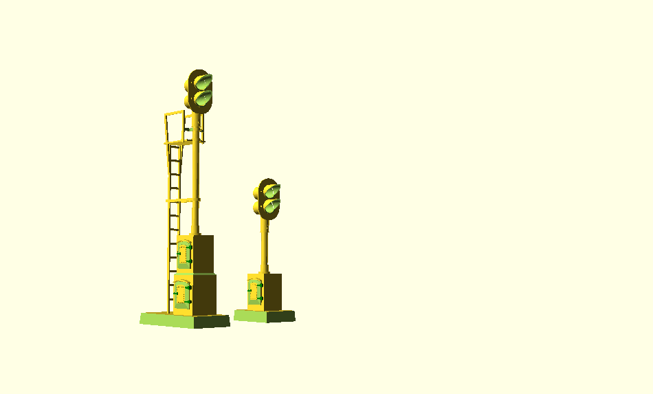 O-guage Model Train Block Signal