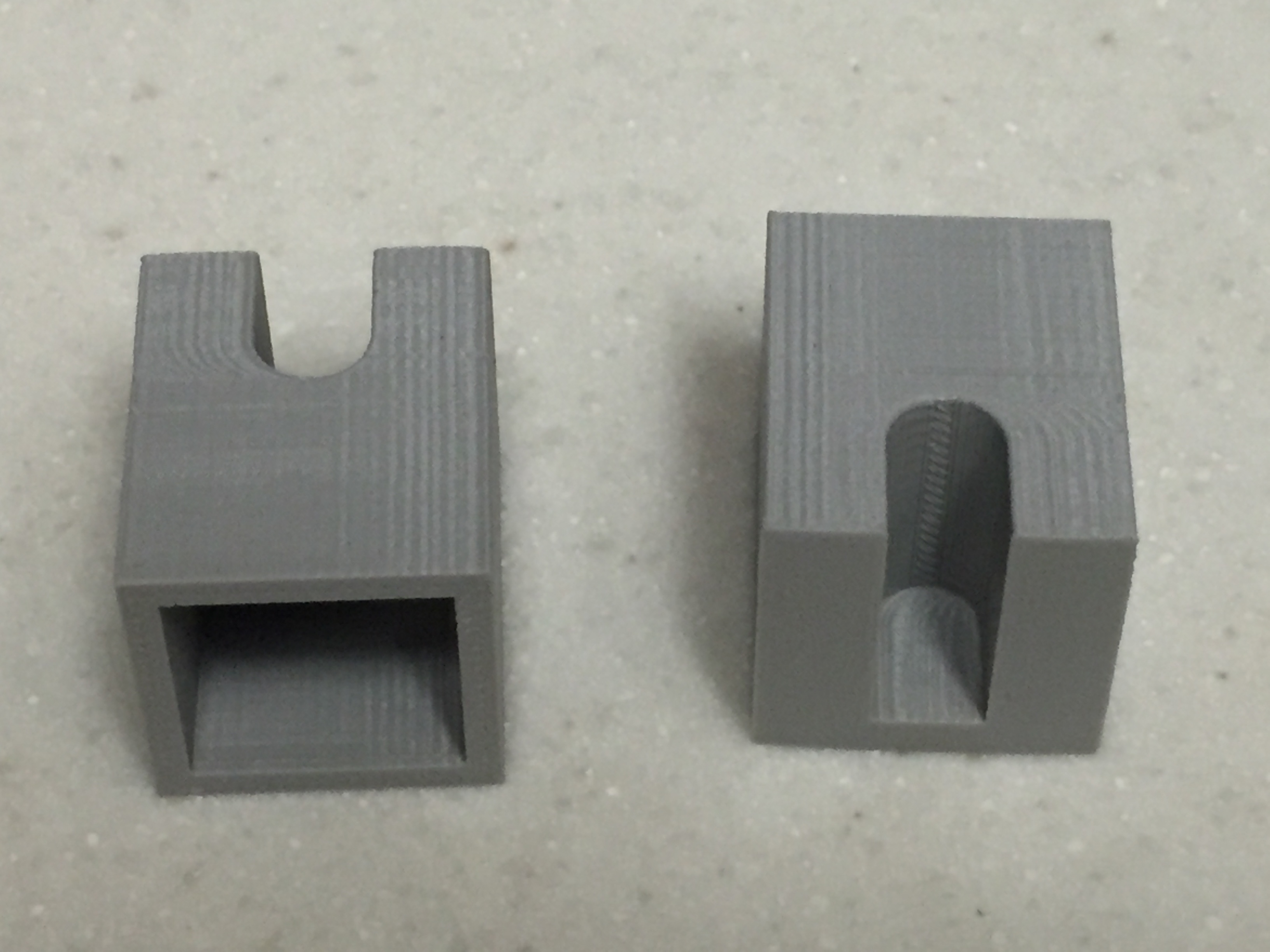 Rigidbot spool rod quick change caps