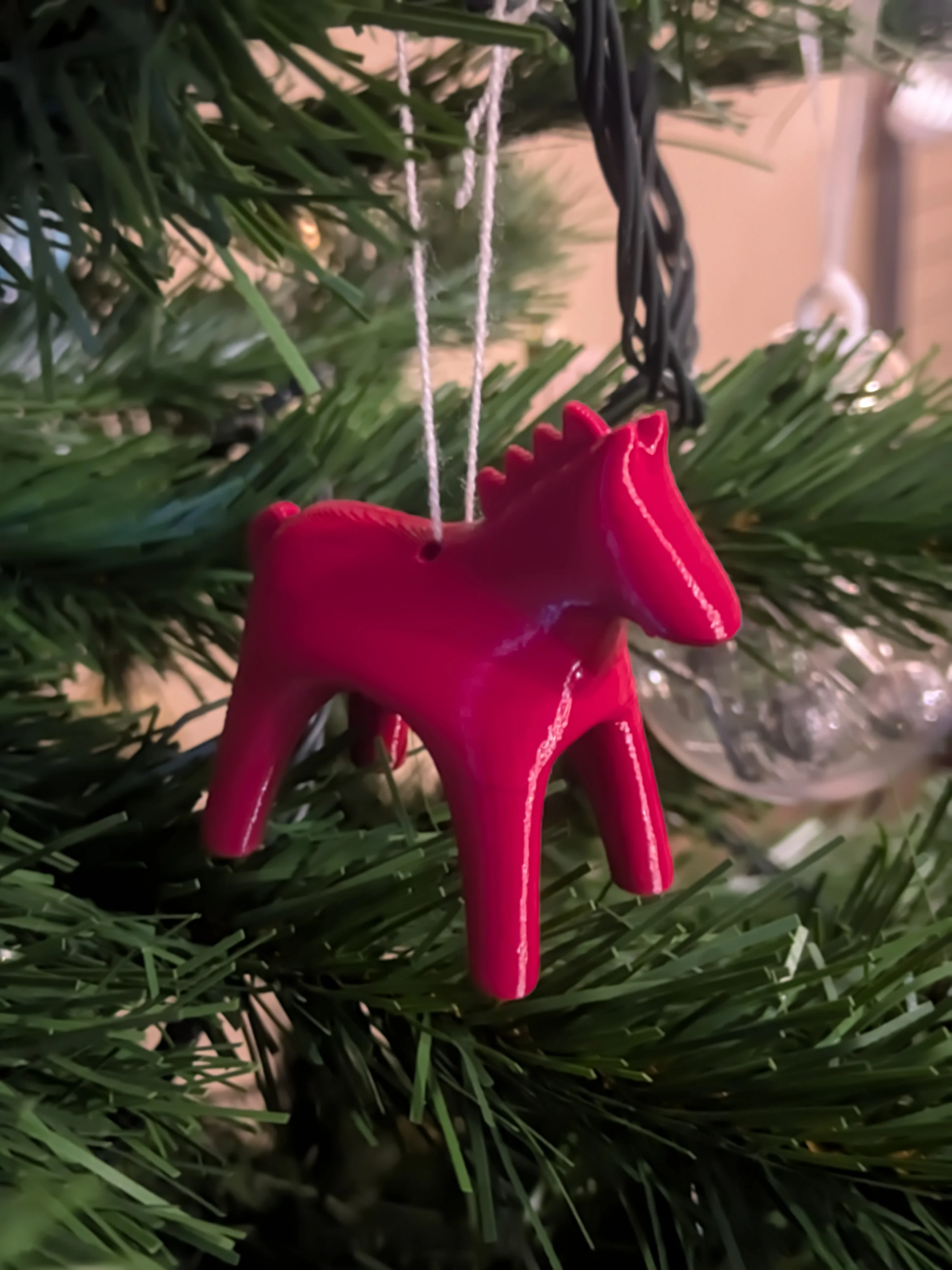 Christmas Red Horse