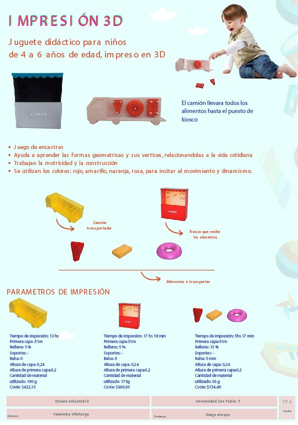 Juego de encastres / Kiosco & Camión