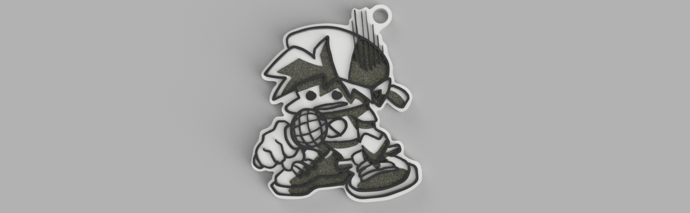 Friday Night Funkin Key Chain 2 (Missclick Pose)