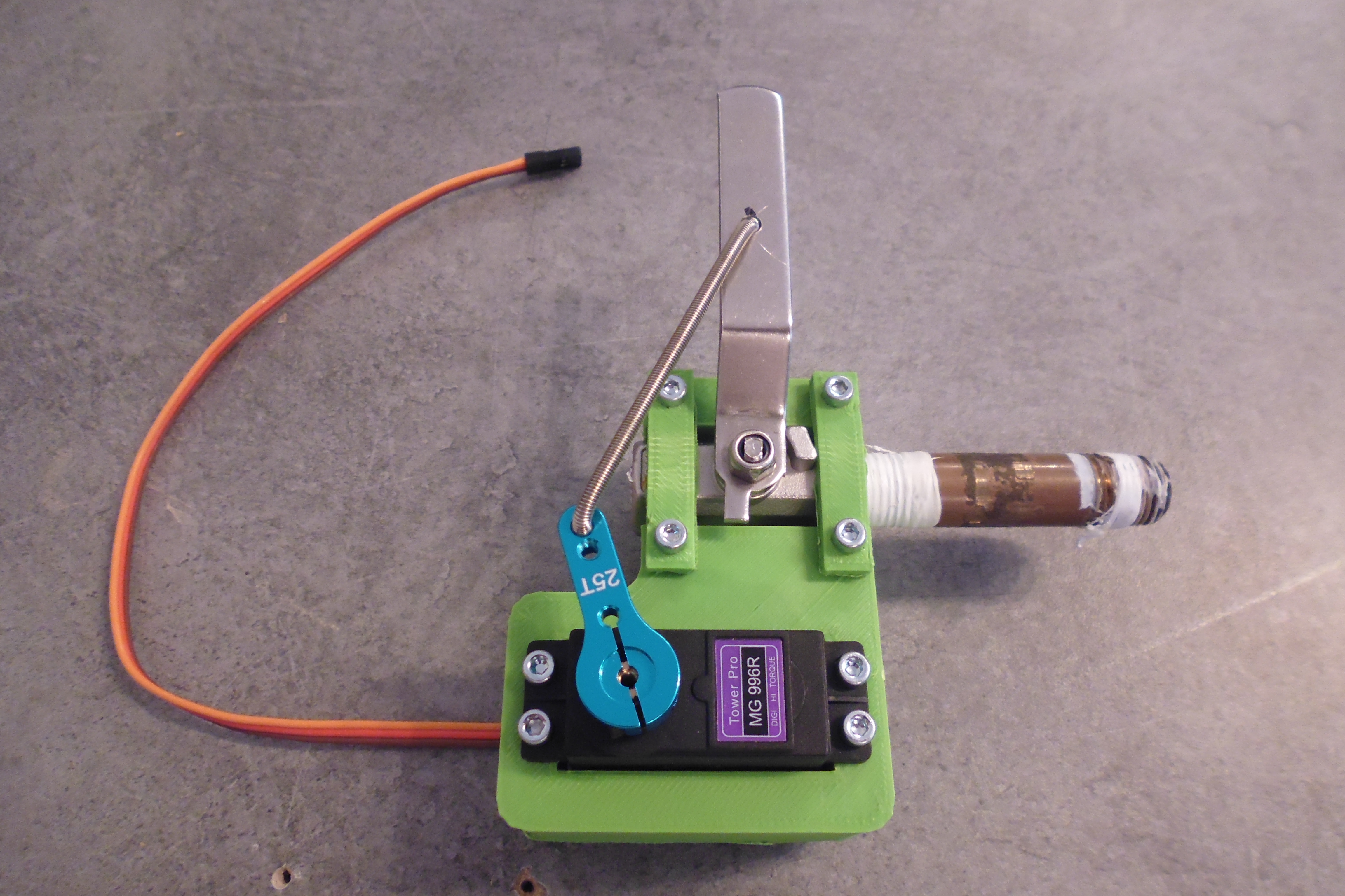 Heavy duty servo ball valve 1/4" NPT