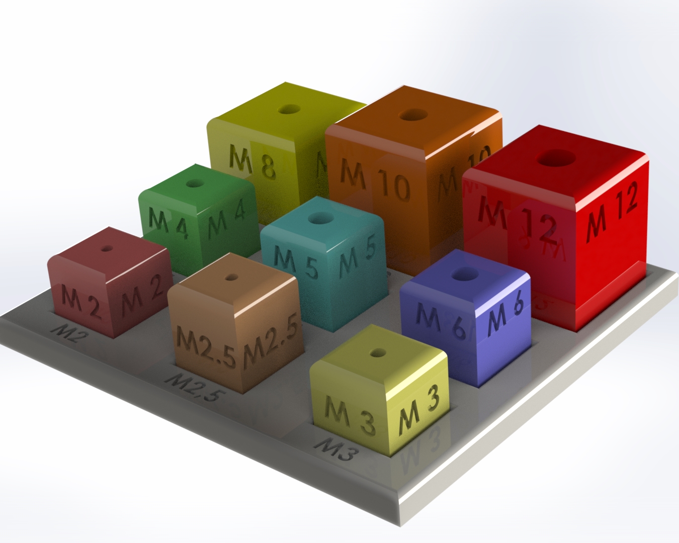 Metric Tapping Guide Block Set