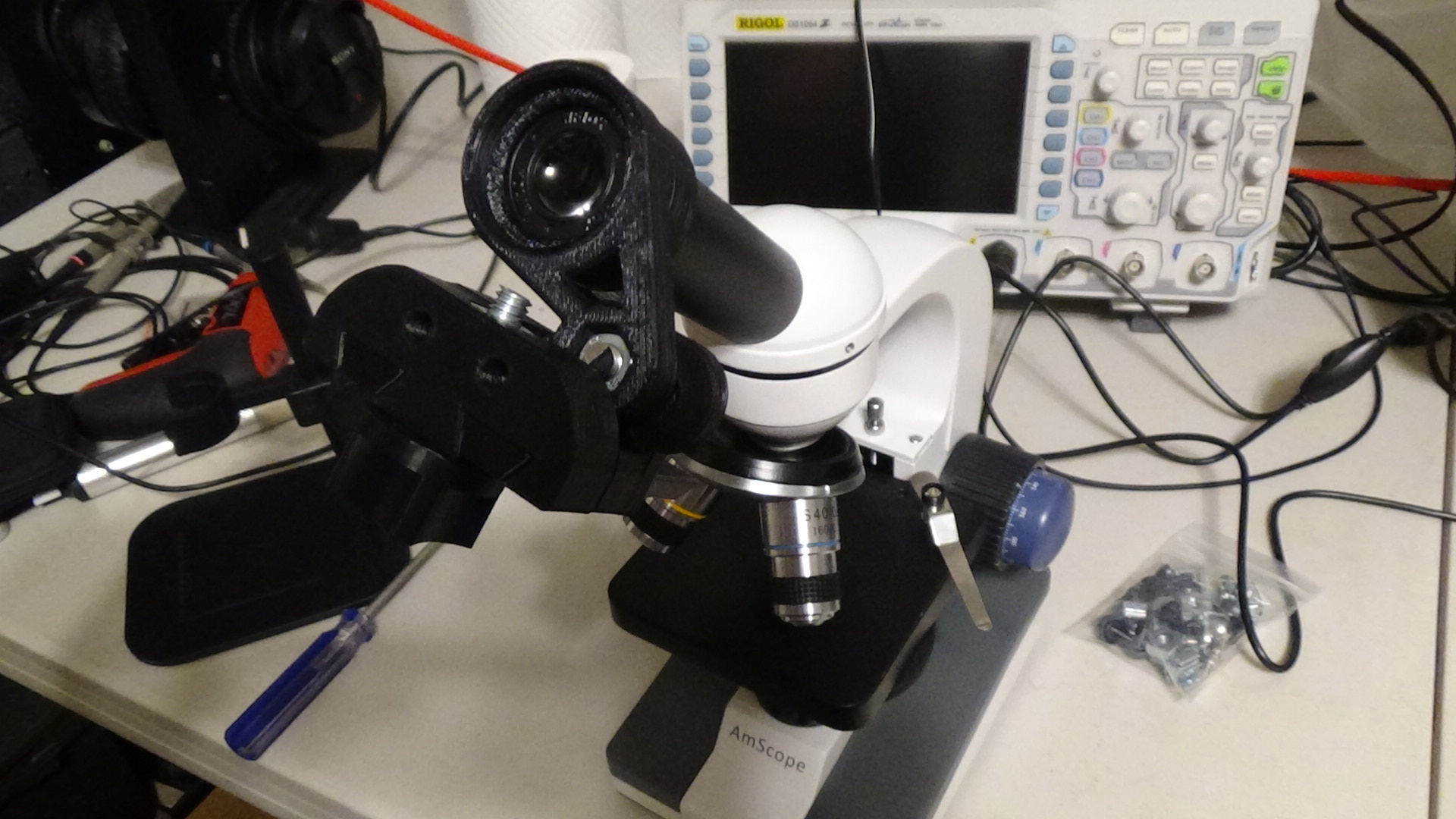 Microscope Mount for Sony Cyber-Shot Camera