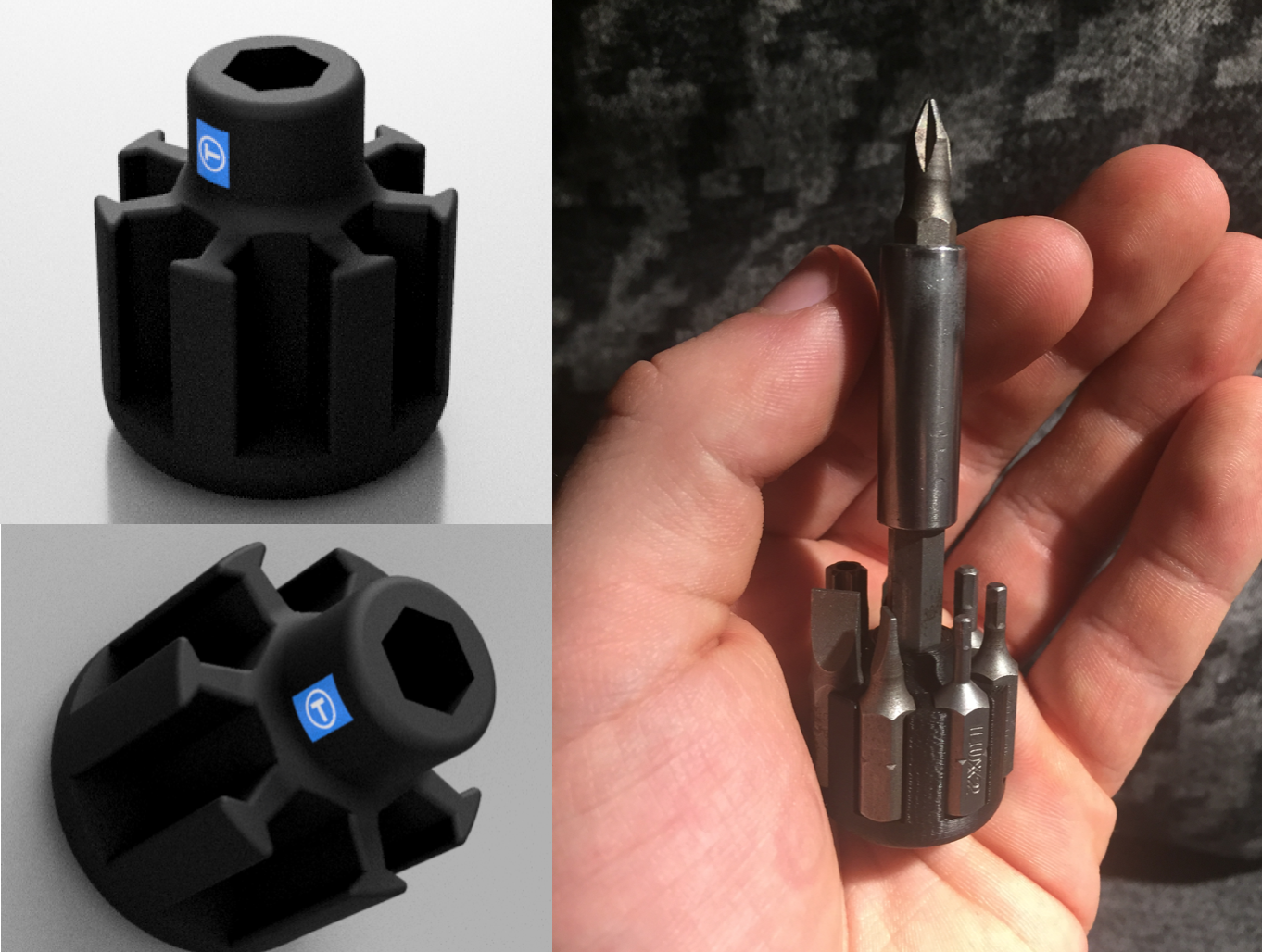 8-bit-Screwdriver (long/short version) for hex bits