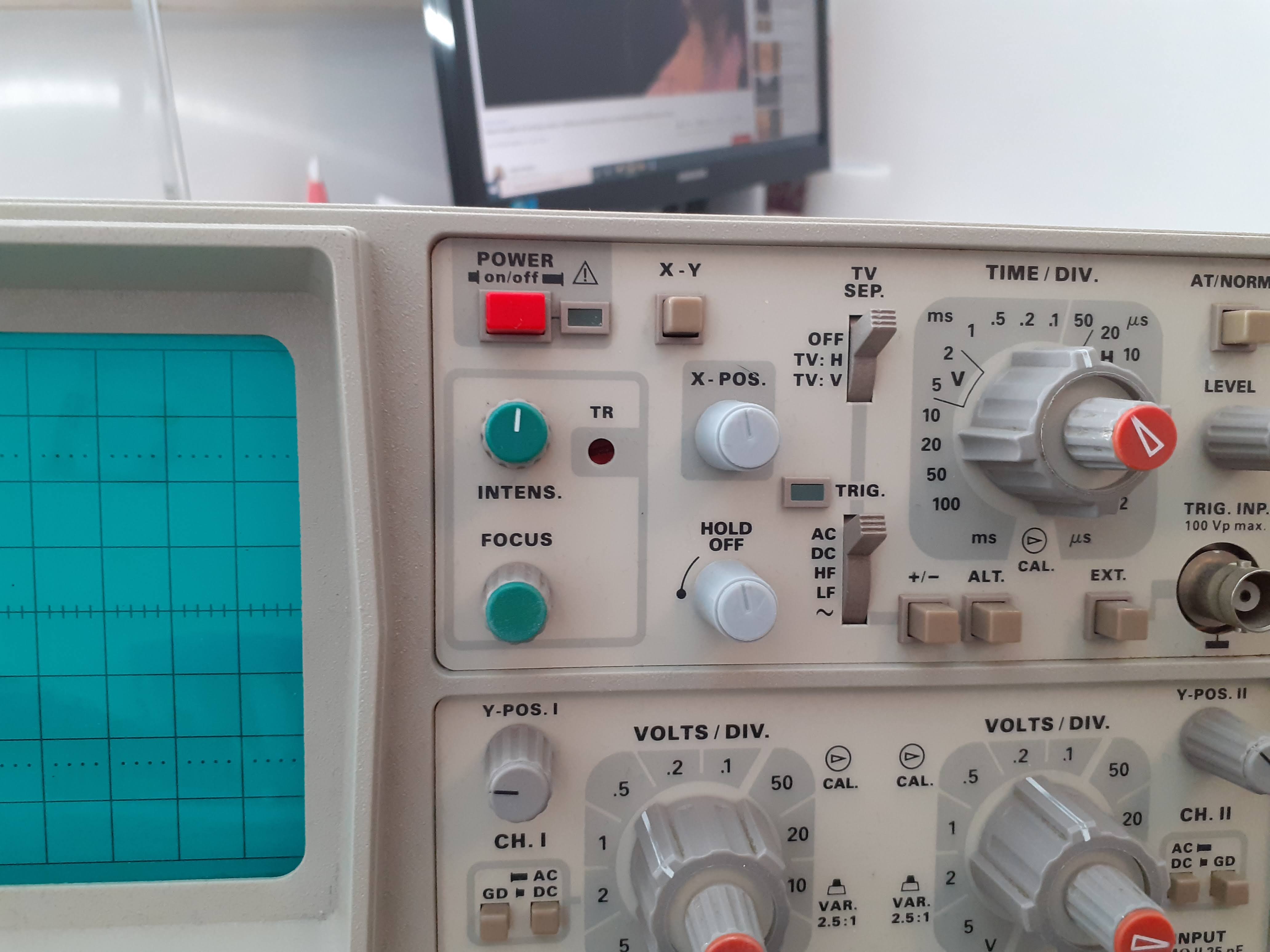 Hameg Oscilloscope HM 203, Function Generator HM 8030 - rotary knob