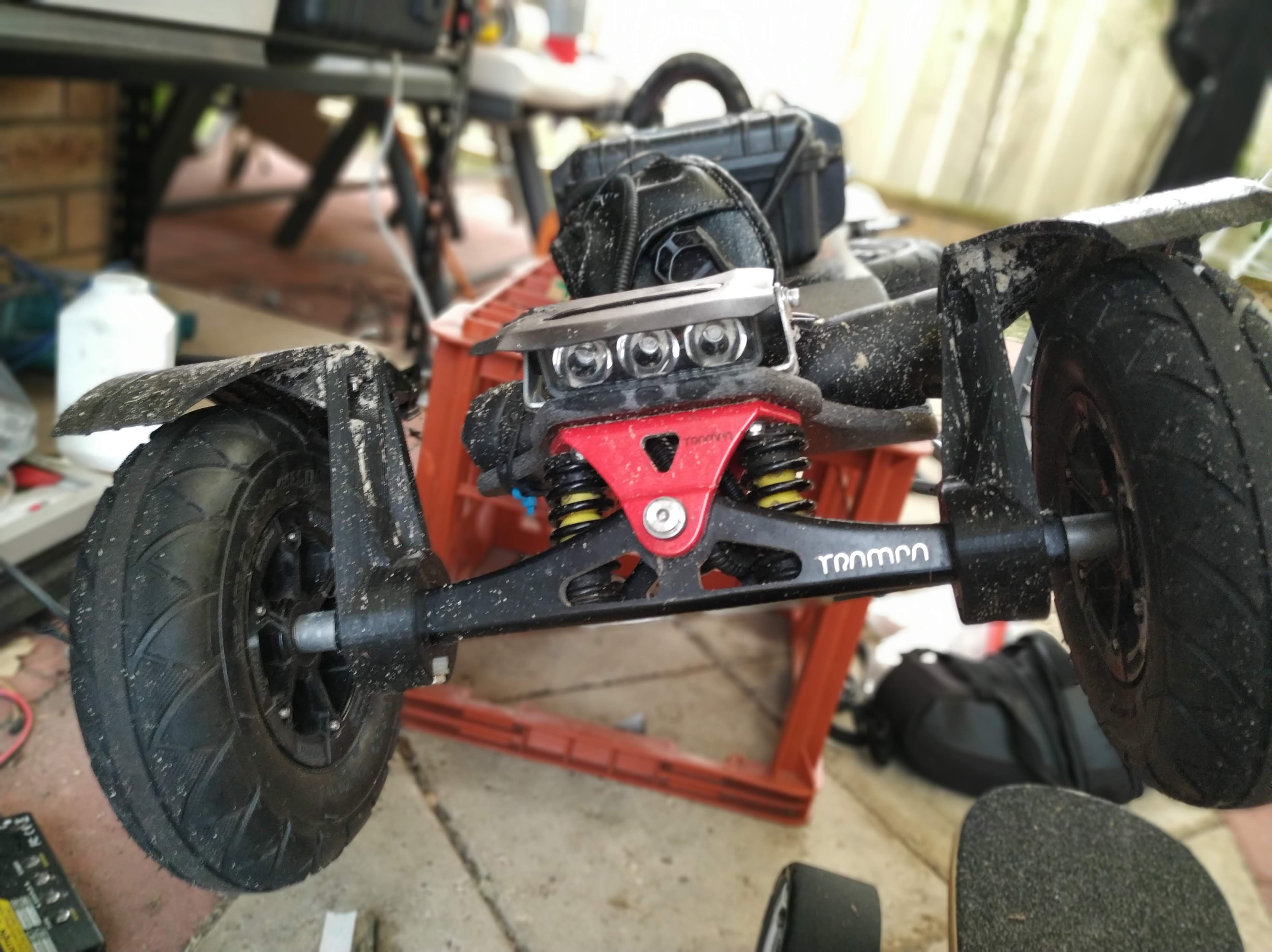 trampa electric mountainboard mudguard