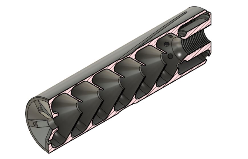 1/2 UNF moderator, silencer up to .25, Hatsan AT44 silencer