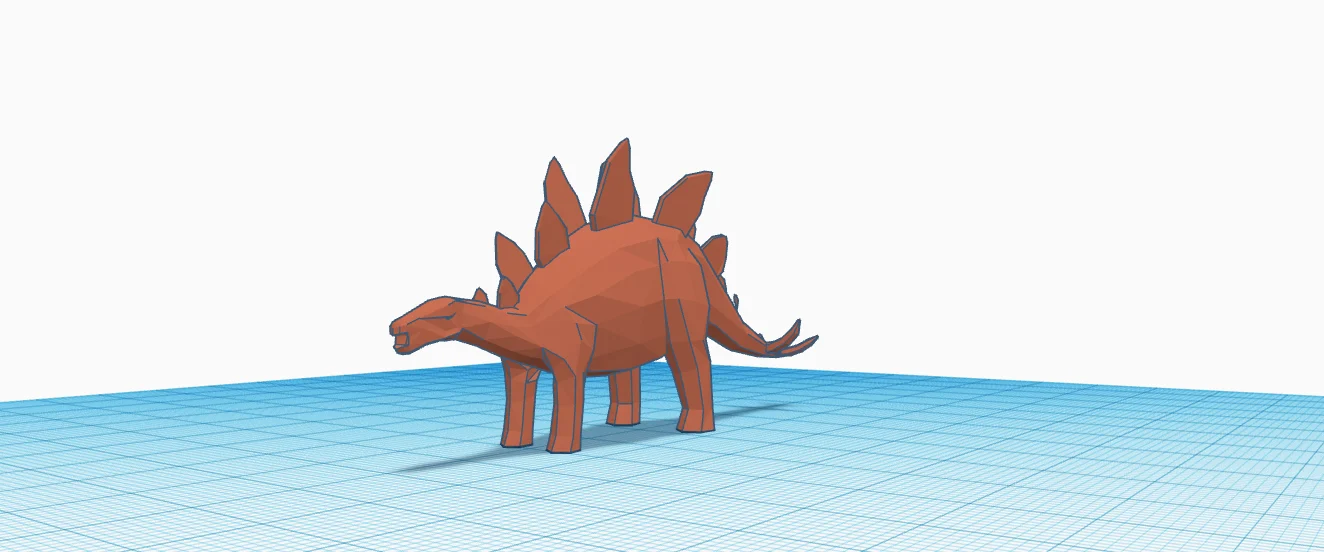 Low Polly Stegosaurus