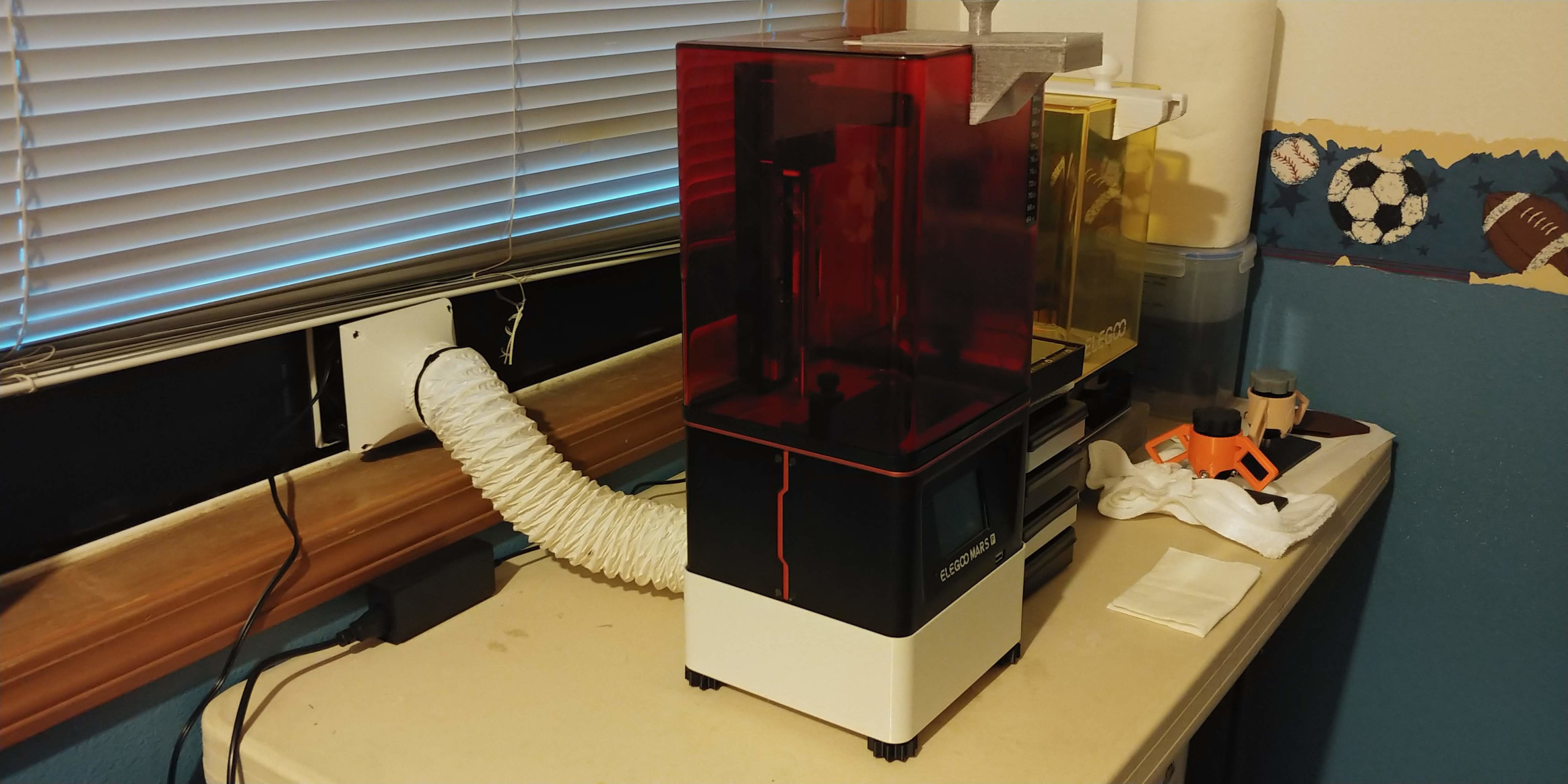 Fume Extraction System for Elegoo Mars and Mars Pro