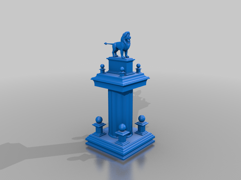 Foam Pillar Trafalgar style Lion