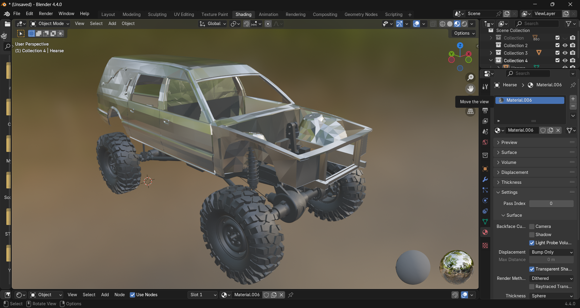 Hearse with Casket inside RC Body