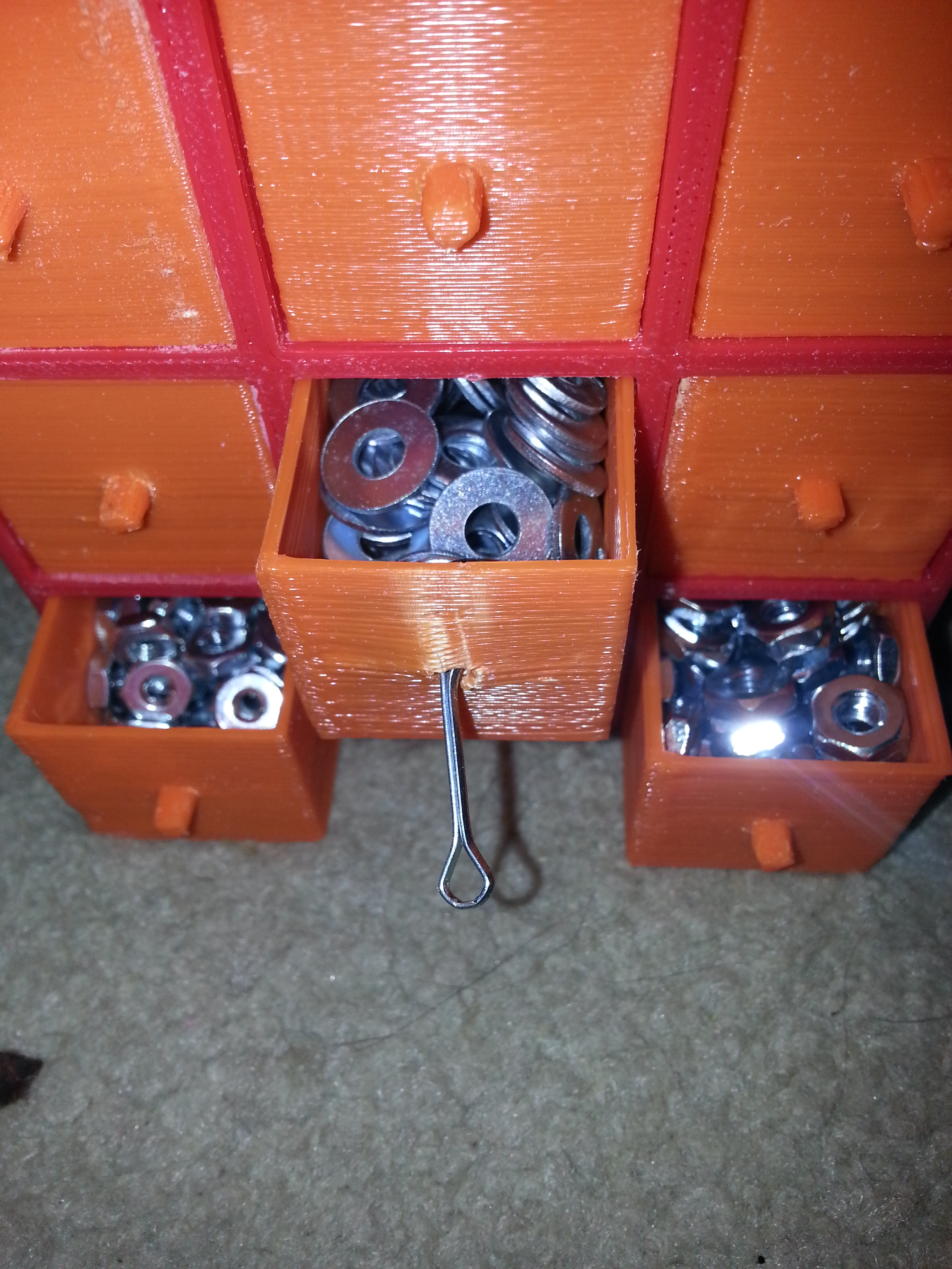 Nine-Bin Organizer w/ Drawers