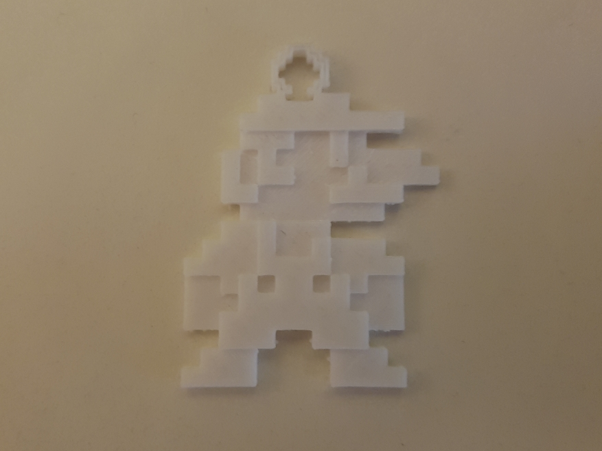 8-Bit Mario Keyring