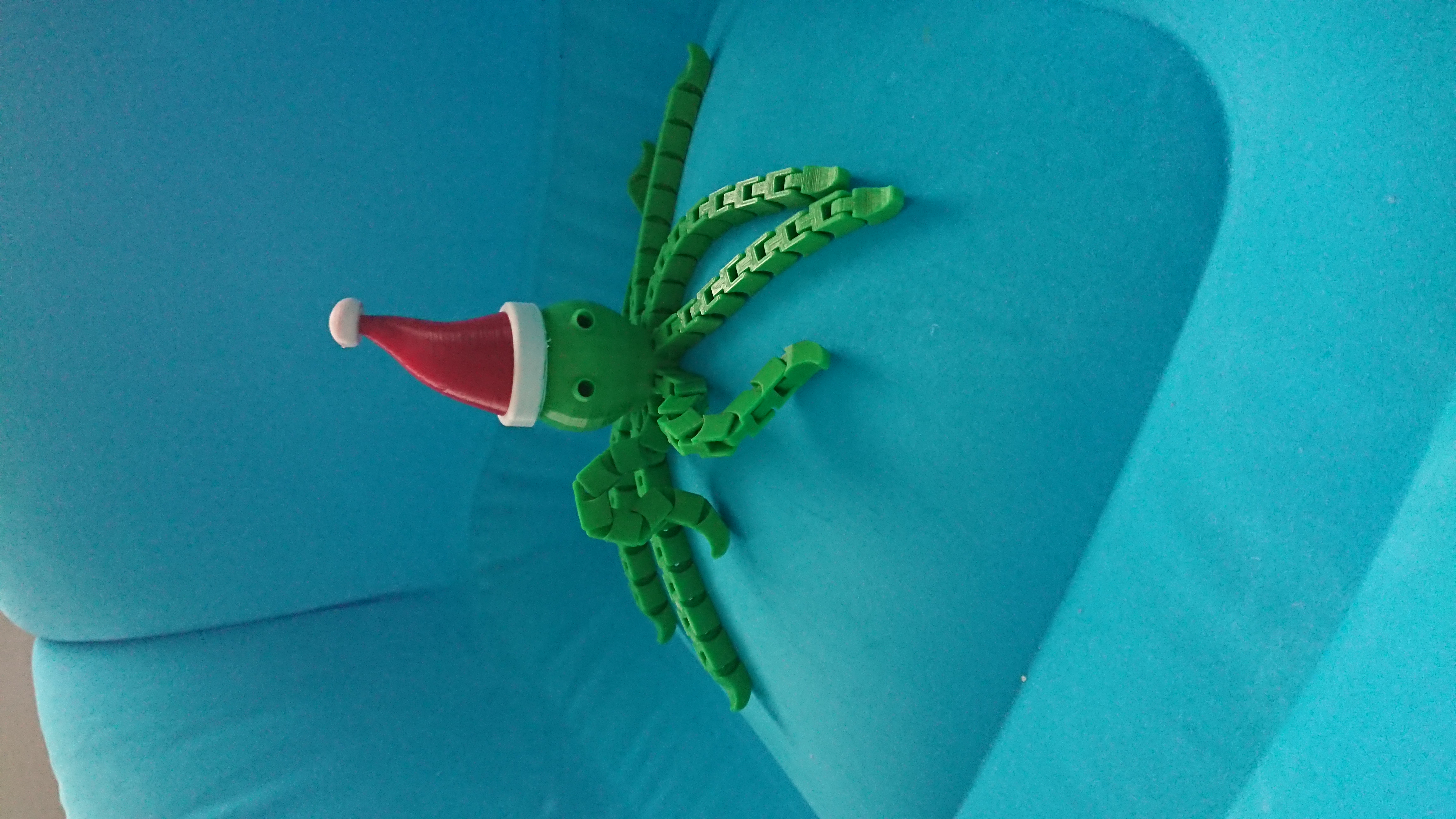 Chrismas Articulated Cartoon Octopus