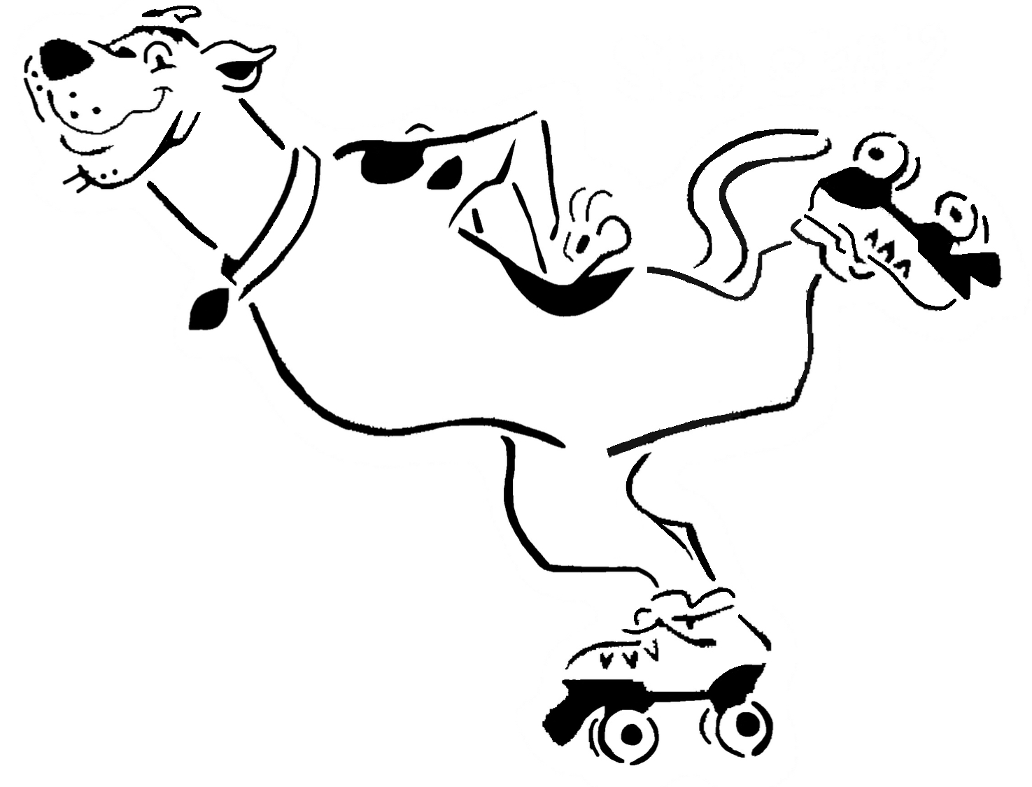 Scooby Doo stencil 2