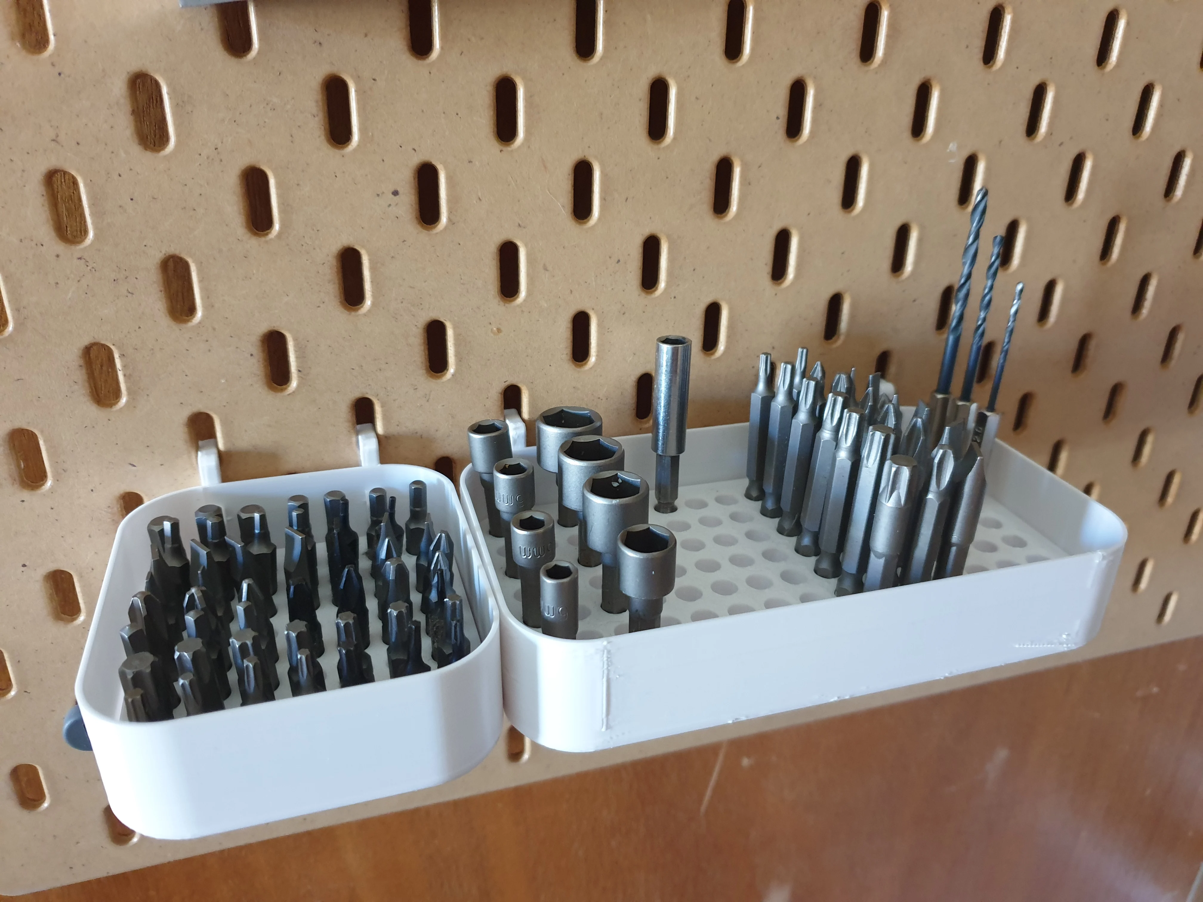 Bit holder for Ikea Skådis/Skadis