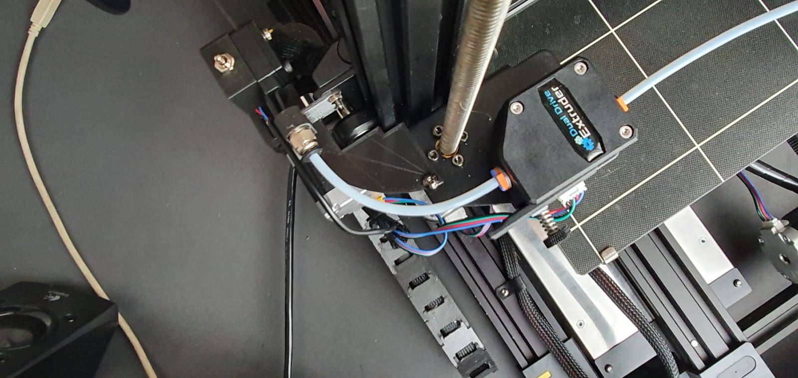 Anycubic Chiron fillament guide Trianglelabs BMG extruder
