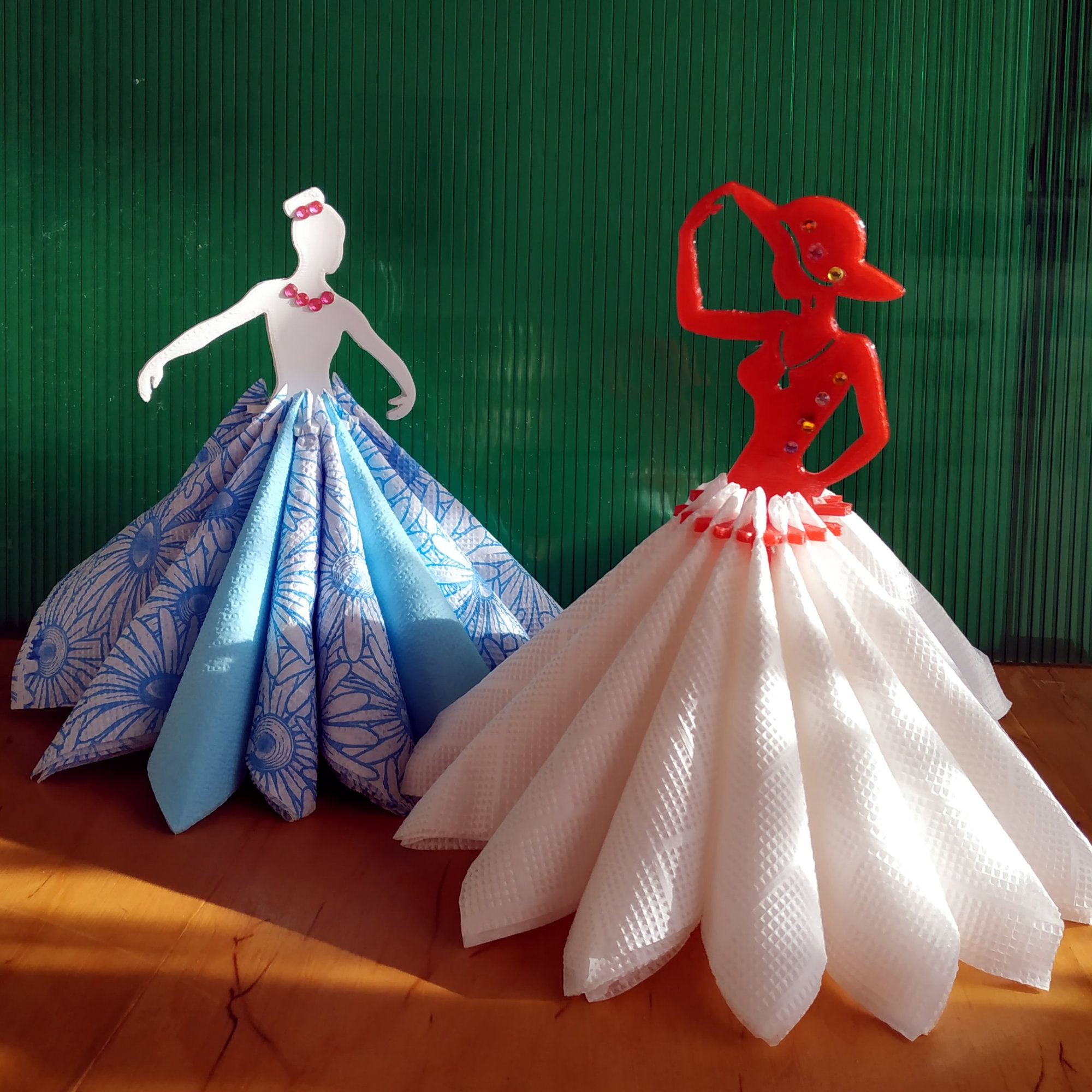 Napkin holder "Miss and ballerina" remix