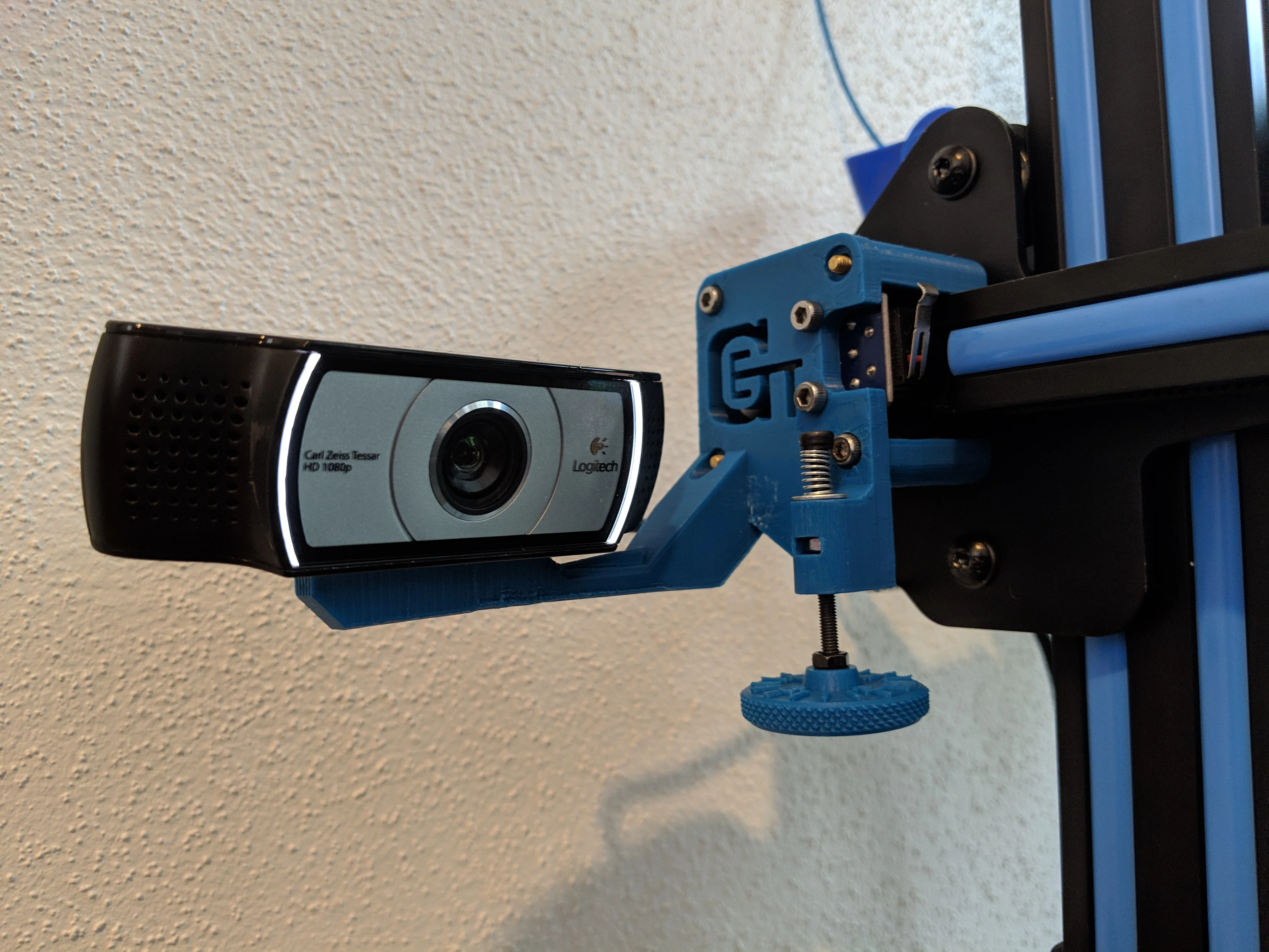 Logitech C920/930e x-axis mount for Geeetech A10/A30 z fine adjustment mod