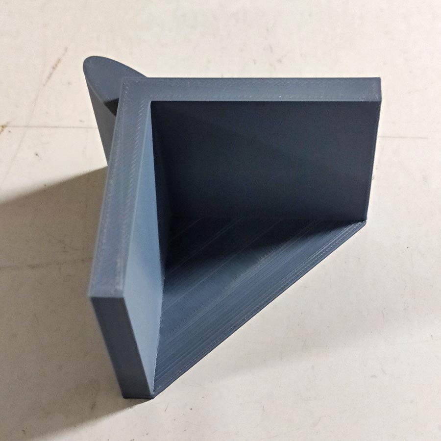 Cale pour rogneuse d'angle cartes de visite