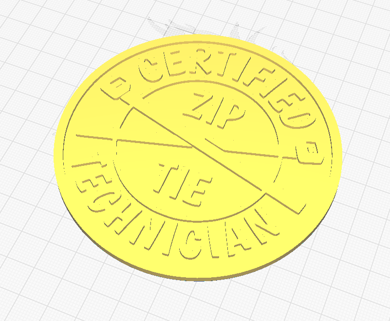ZipTie Technician Coin