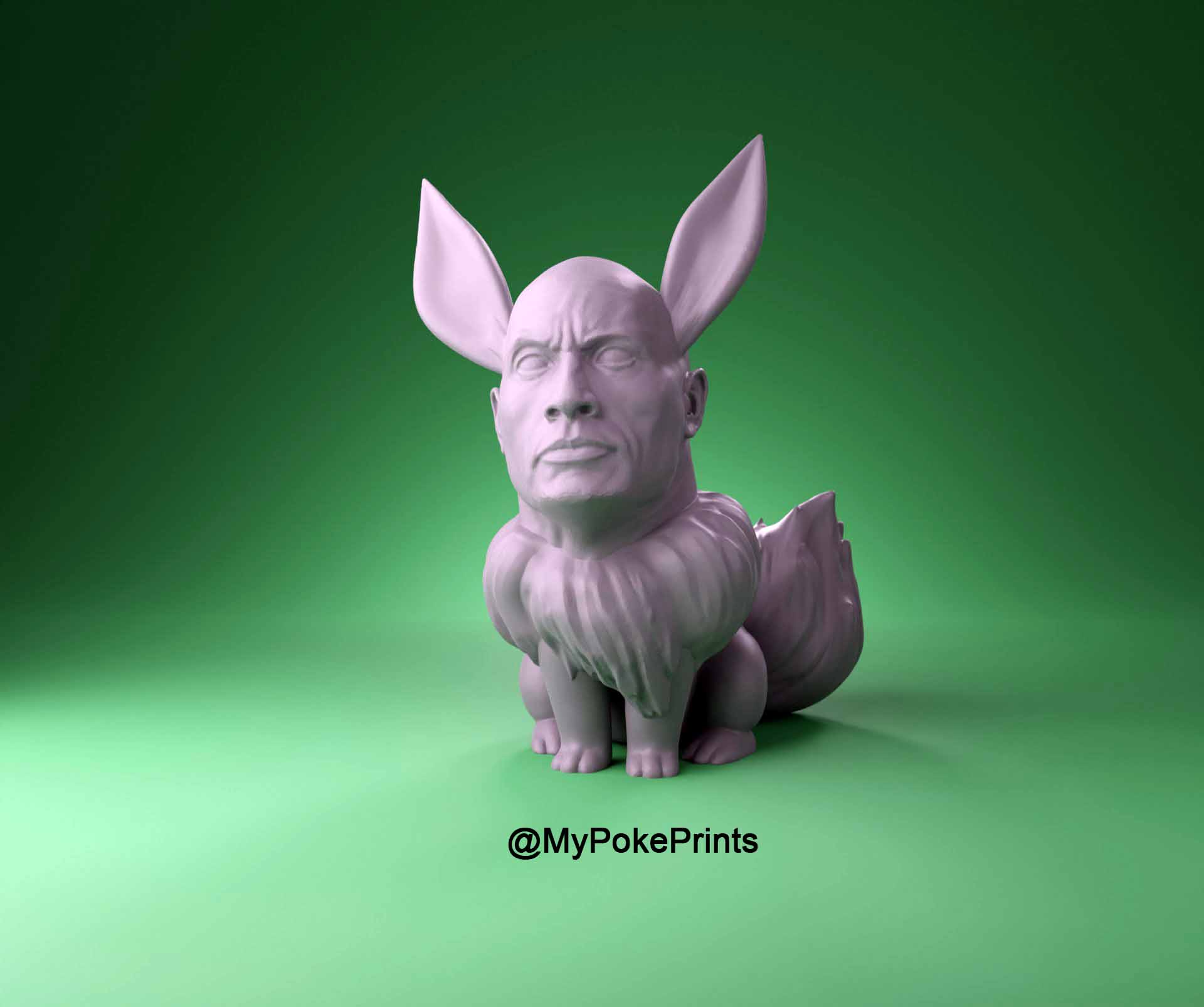 The Rock Eevee pokemon eeveelution
