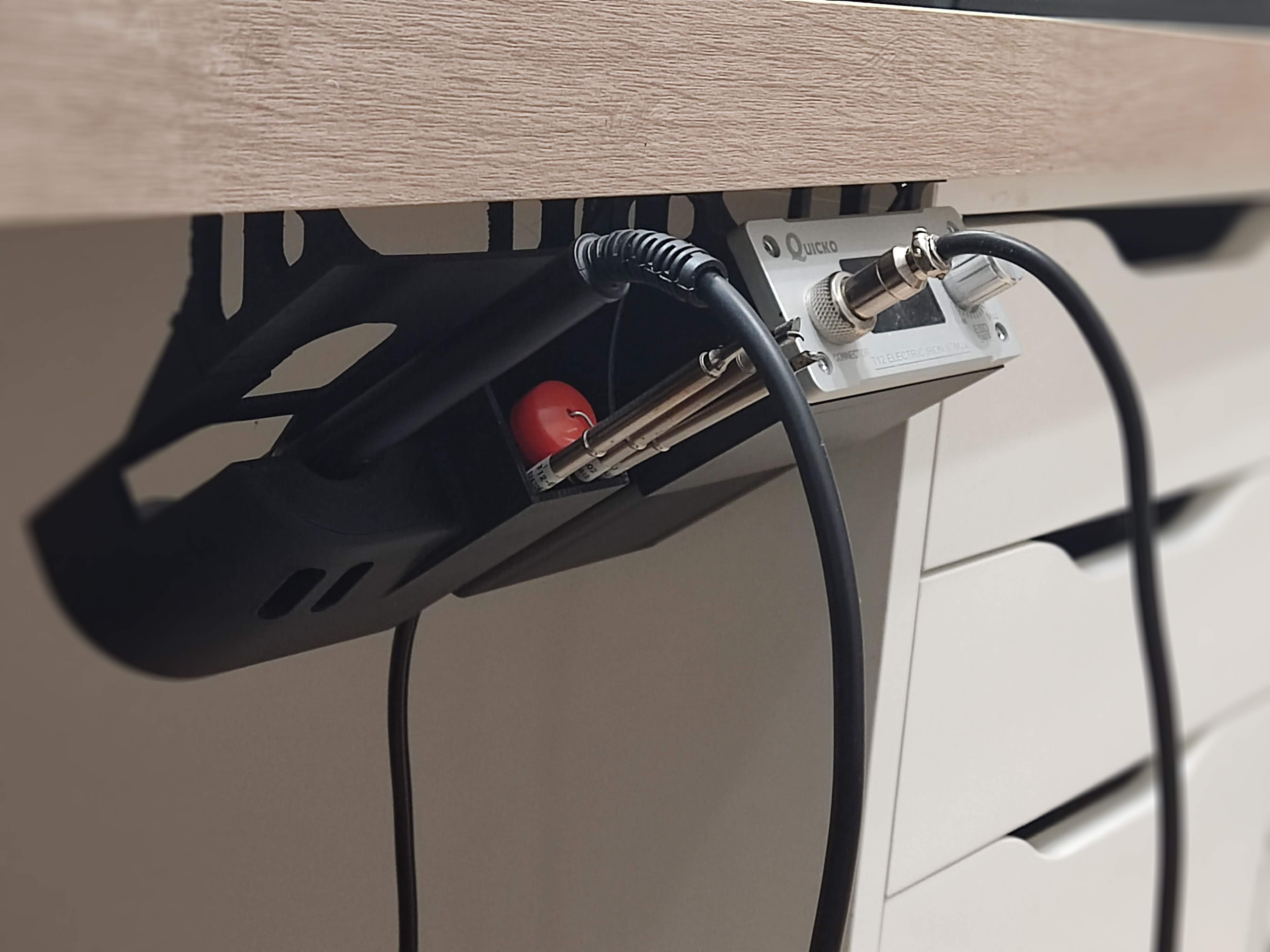 T12 Soldering Iron under desk hangers (Quicko, Quecoo, KSGER)