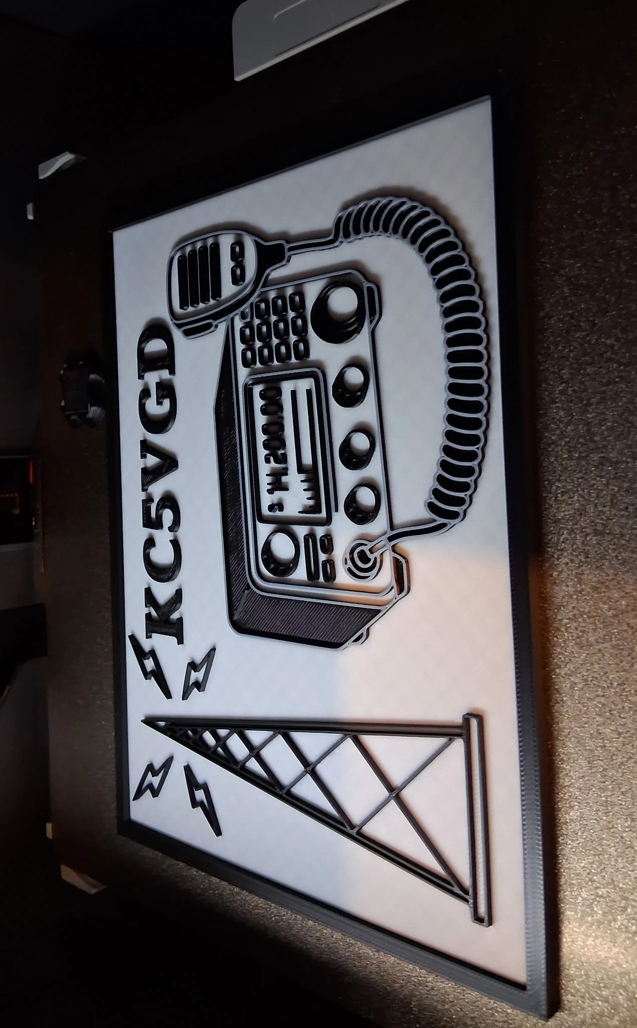 Ham radio plaque