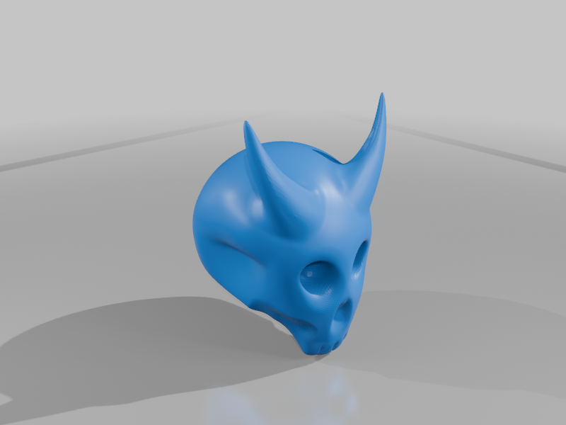Cartoonish Demon Skull