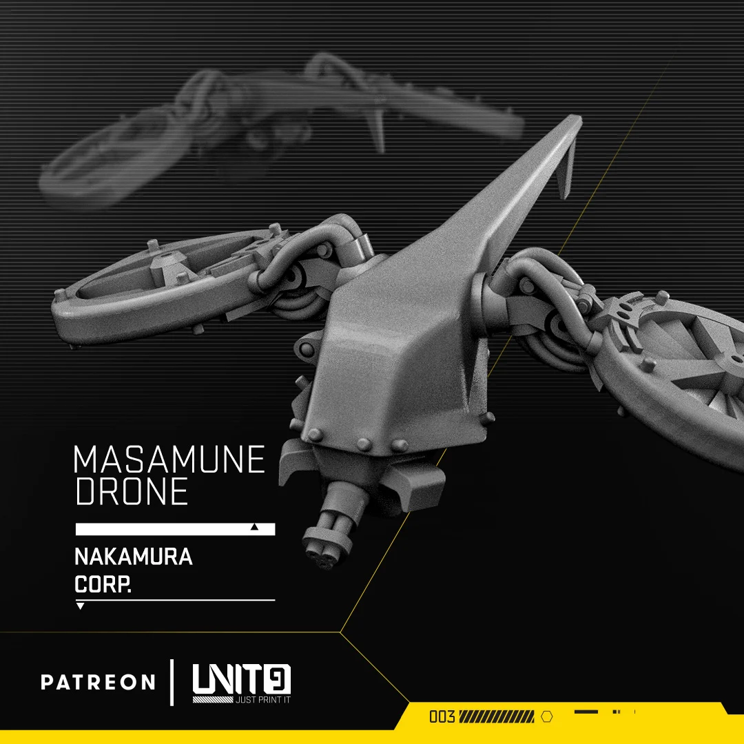 Masamune drone - cyberpunk vehicle