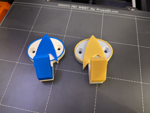 Star Trek Com Badge Coat Hooks and Door-Knobs