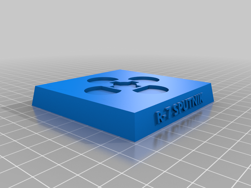 Displaystand for the Sputnik 1 Rocket Model