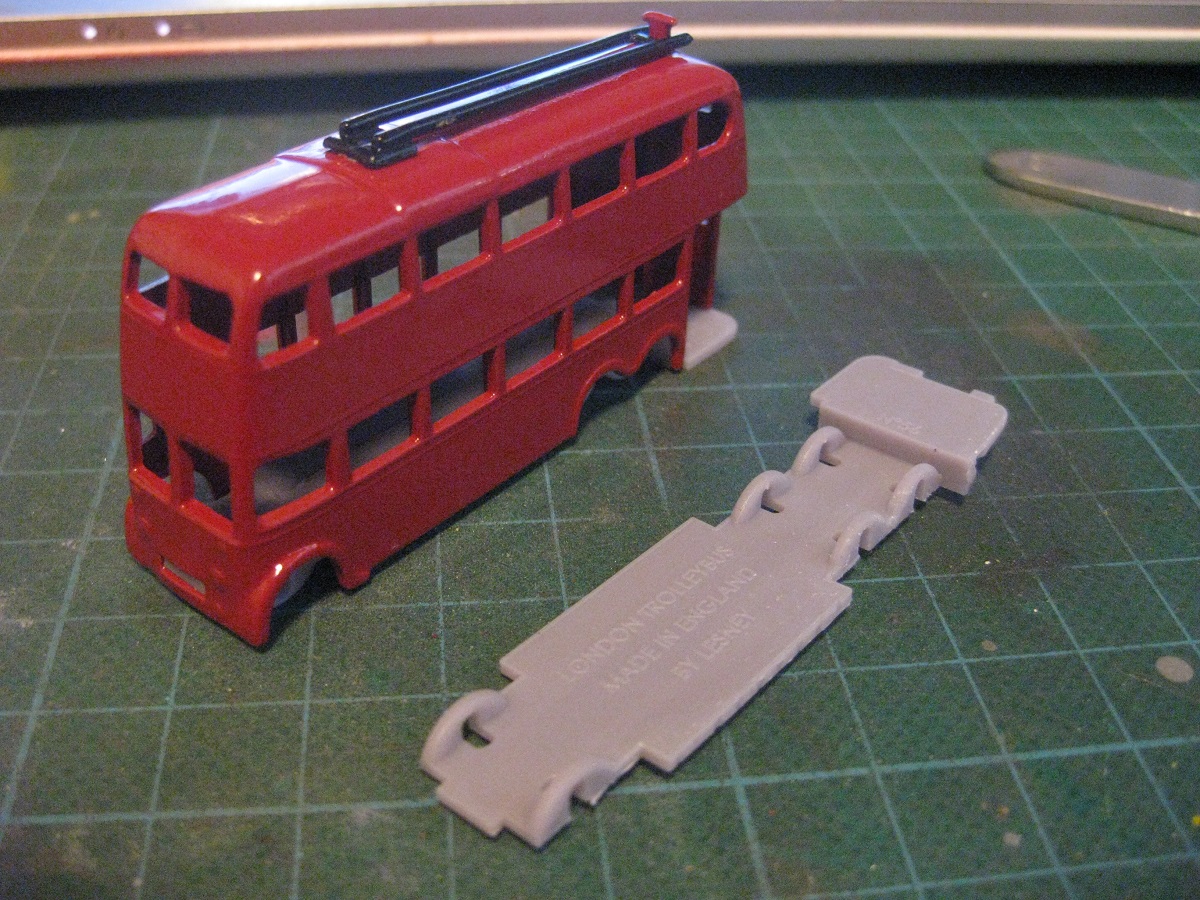 Lesney / Matchbox 56a Trolleybus replacement baseplate