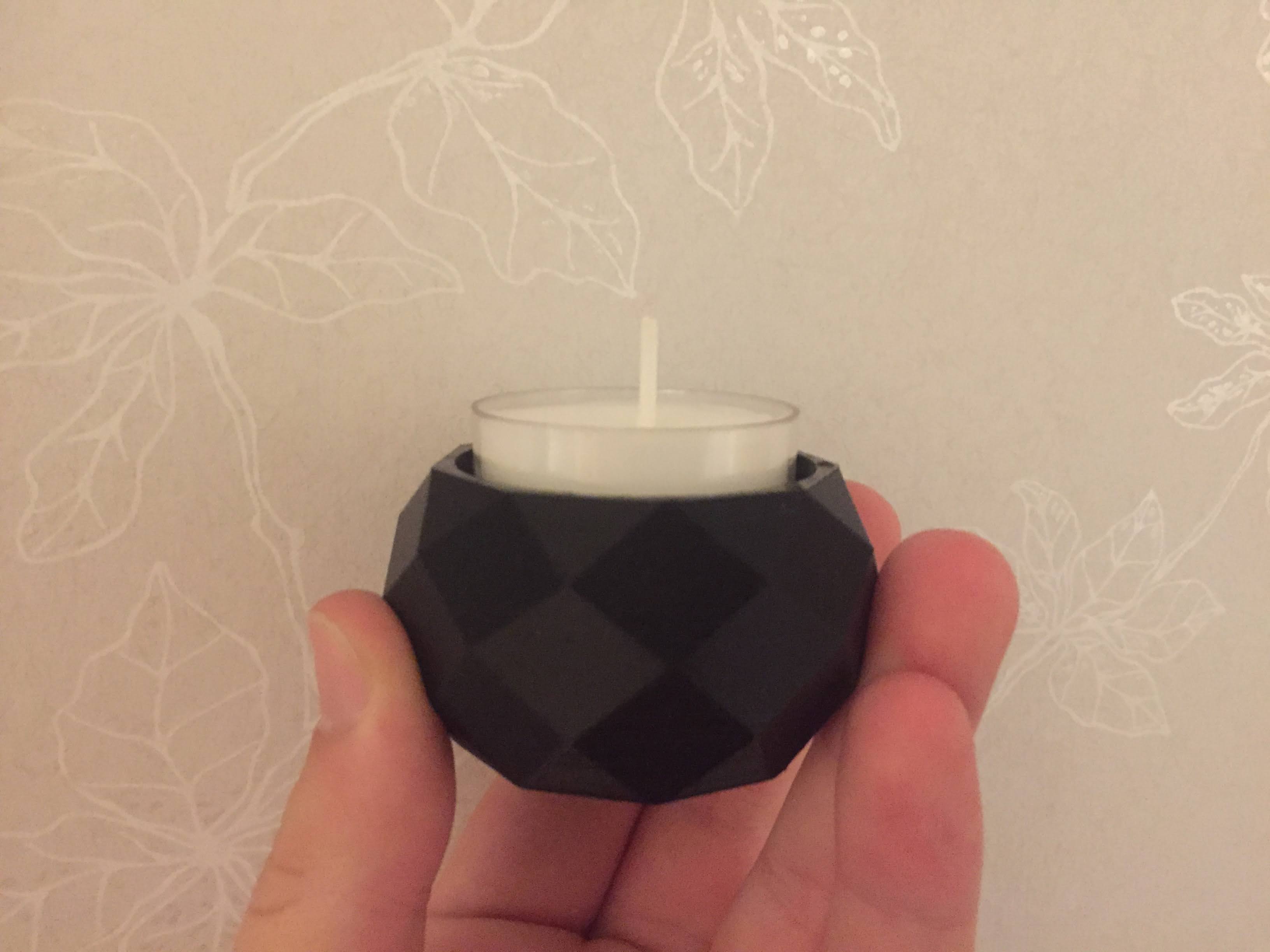 Low Poly Tea Light Holder