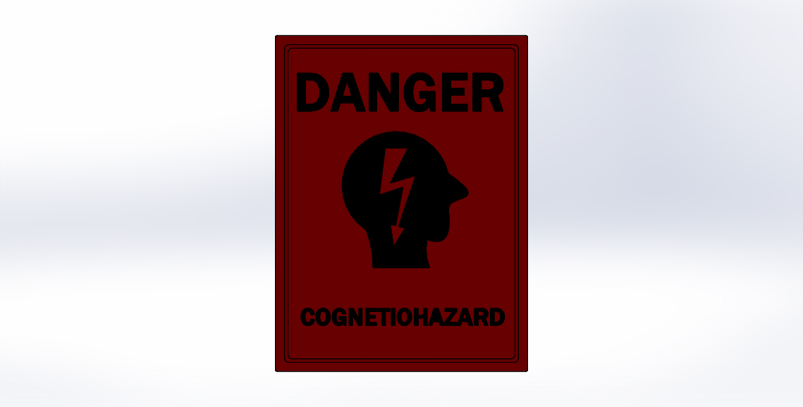 SCP Foundation Cognetiohazard Sign By ie Concepts